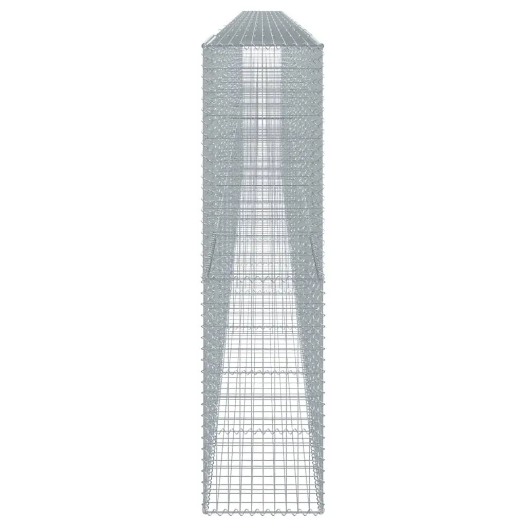 Gabion Basket Galvanised Iron Wire 1100x50x200 cm Silver