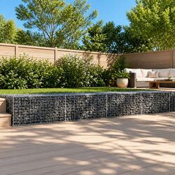 Practical Gabion Basket 600x100x50 cm for Your Outdoors