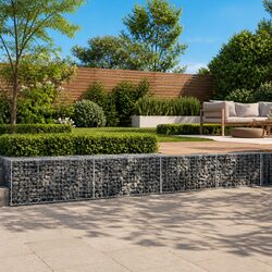 Versatile Gabion Basket with Cover for Your Outdoor Needs 1000x100x50 cm