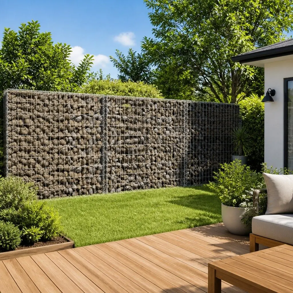 Gabion Basket Galvanised Iron Wire 150x100x100 cm Silver Outdoor Garden Retaining Wall Decor