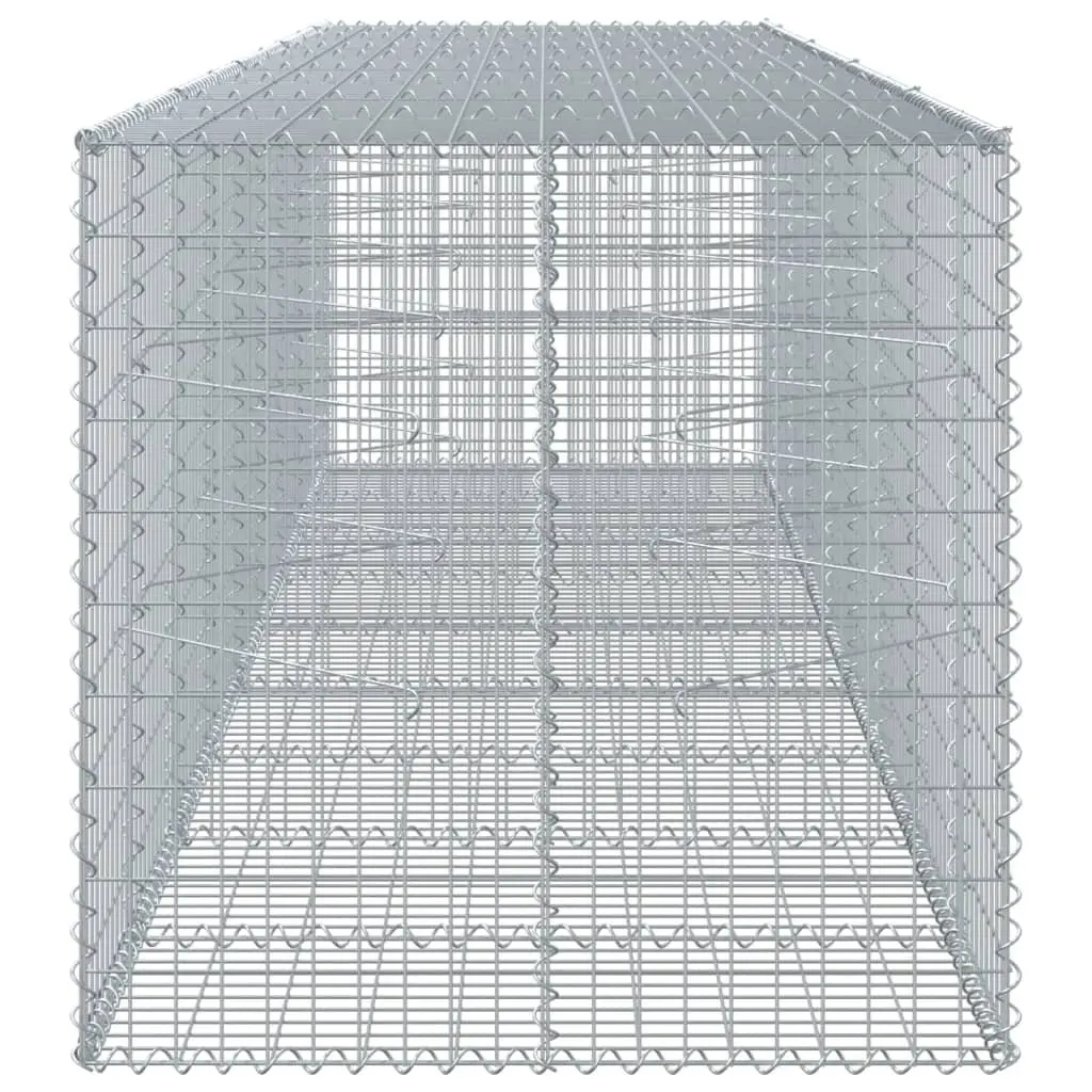 Gabion Basket Galvanised Iron Wire 450x100x100 cm Silver