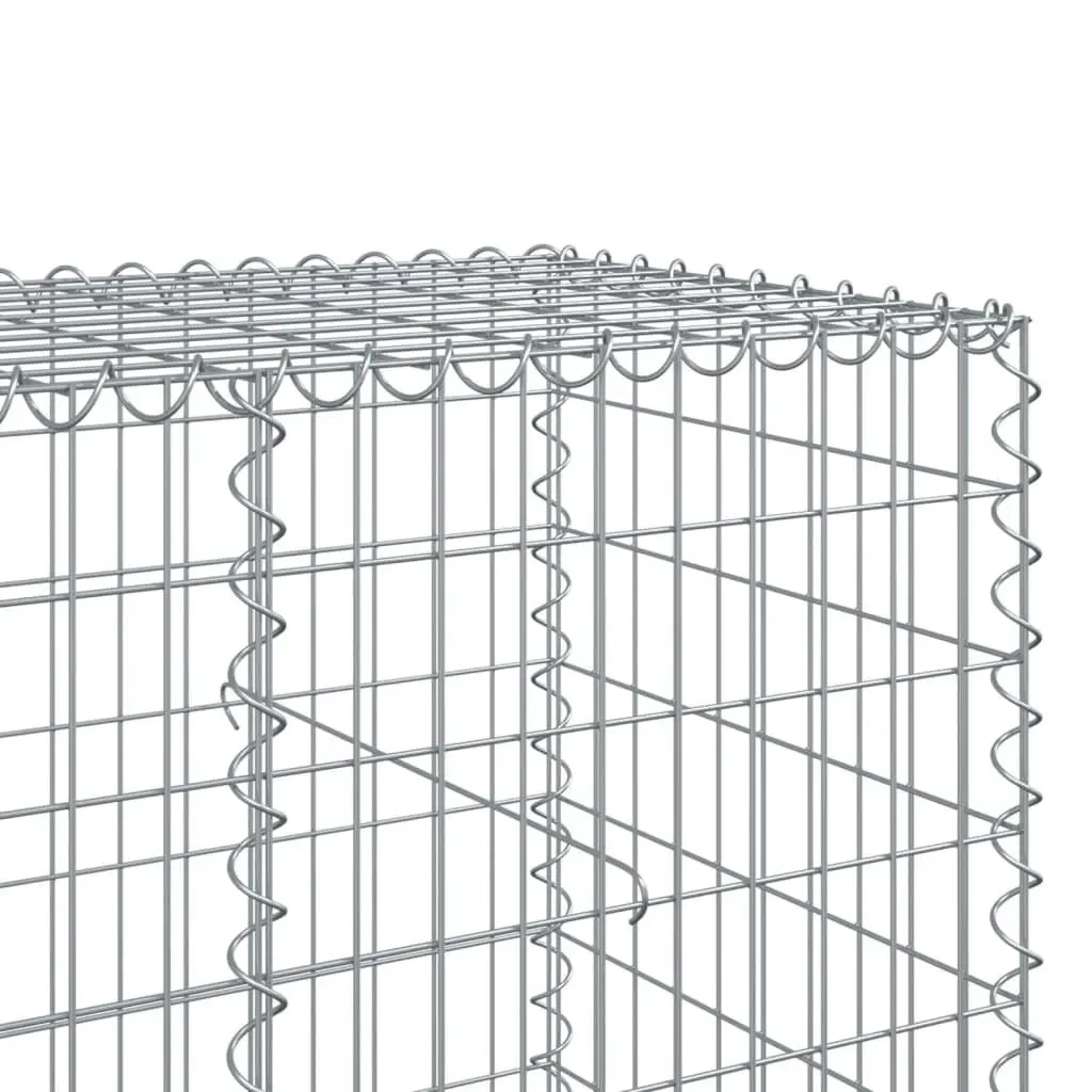 Gabion Basket Galvanised Iron Wire 450x100x100 cm Silver