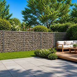 Functional Gabion Basket 600x100x100 cm for Gardens
