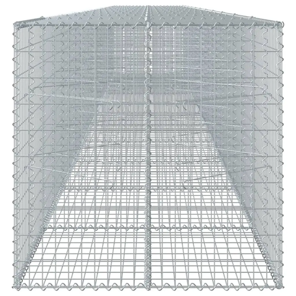Gabion Basket Galvanised Iron Wire 1100x100x100 cm Silver