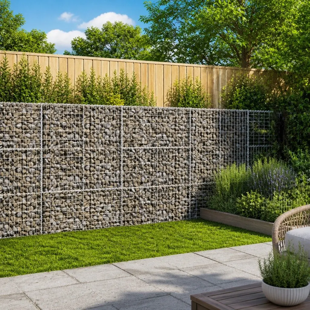 Gabion Basket Galvanised Iron Wire 300x100x150 cm Silver Outdoor Garden