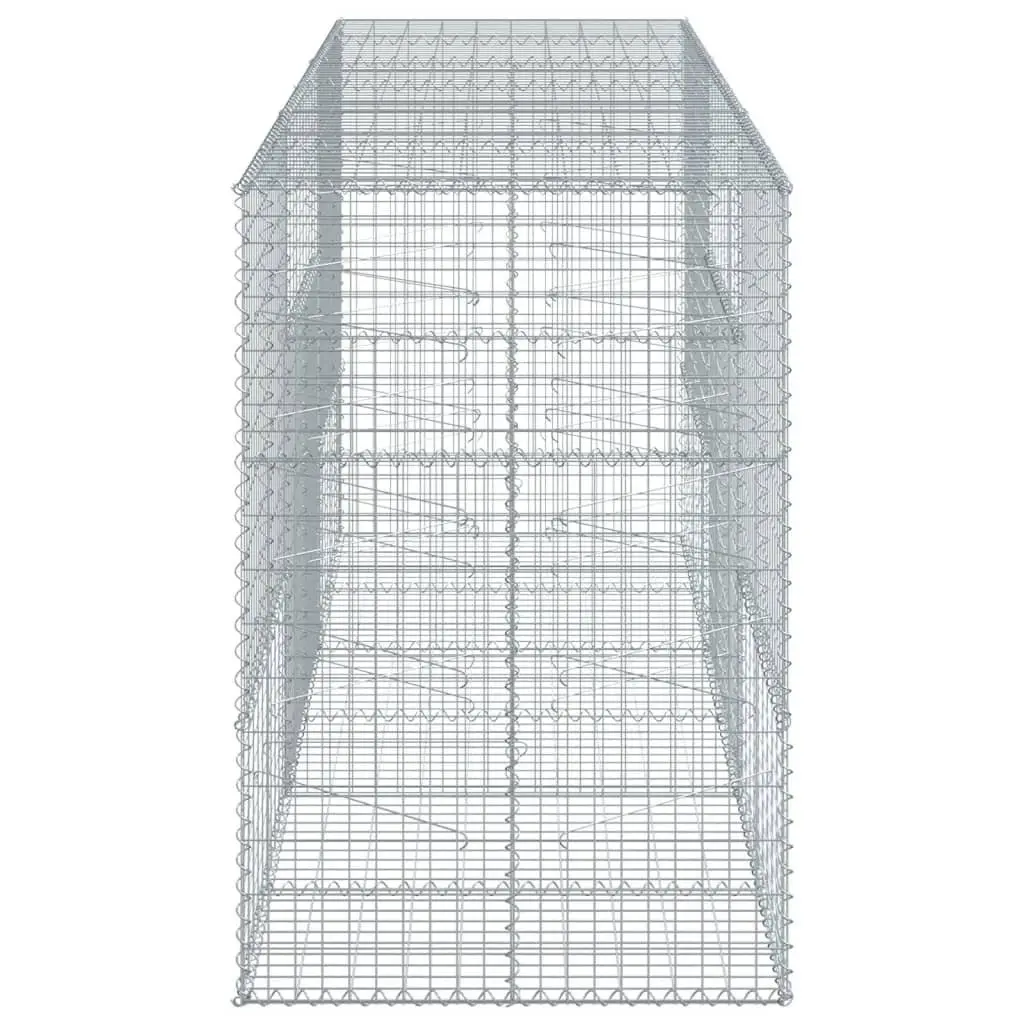 Gabion Basket Galvanised Iron Wire 300x100x150 cm Silver Outdoor Garden