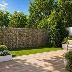 Practical Gabion Basket for Outdoor Use 1100x100x150 cm