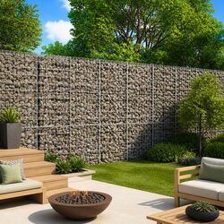 Functional Gabion Basket 250x100x200 cm for Your Garden