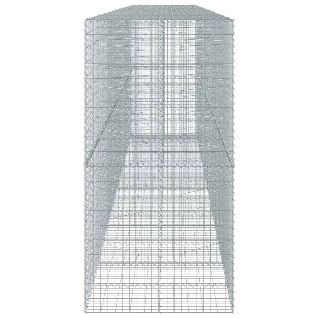 Gabion Basket Galvanised Iron Wire 700x100x200 cm Silver Outdoor Garden Landscaping