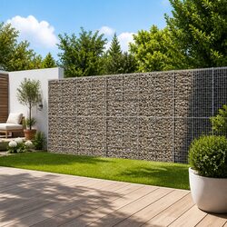 Practical Gabion Basket 1050x100x200 cm for Garden Use