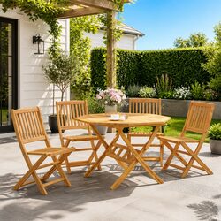 Versatile 5-Piece Garden Dining Set for Your Outdoor Needs