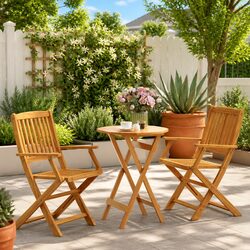Ideal 3 Piece Bistro Set for Outdoor Entertaining