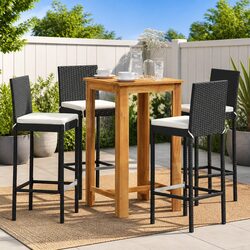 5 Piece Garden Bar Set Ideal for Patio Gatherings