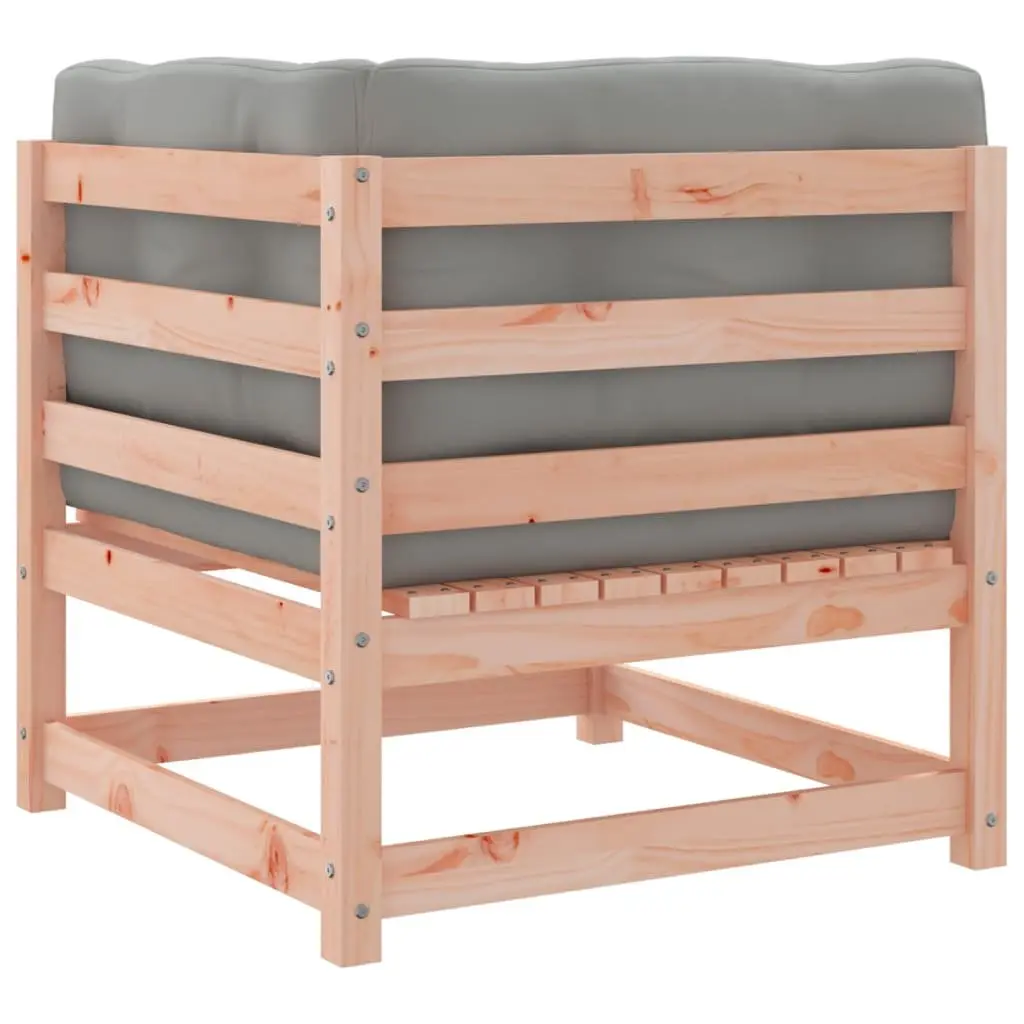 Garden Sofa Set 2 Piece Outdoor Furniture with Cushions Wood Patio Seating