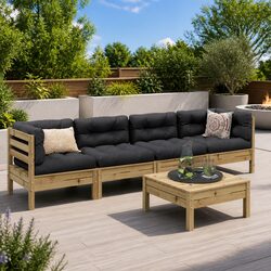 Versatile 5 Piece Garden Sofa Set for Various Spaces