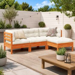 Practical 4-Piece Garden Sofa Set for Any Outdoor Area
