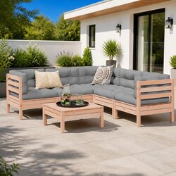Practical 6 Piece Outdoor Sofa Set for Your Backyard