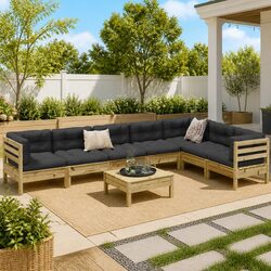 Versatile 8 Piece Garden Sofa Set for Your Outdoor Space