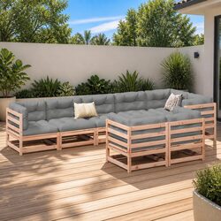 Practical 8 Piece Modular Sofa Set for Your Outdoor Area