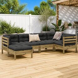 Practical 6-Piece Garden Sofa Set for Your Outdoor Needs