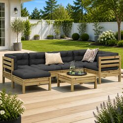 Versatile 7 Piece Garden Sofa Set for Your Outdoor Areas
