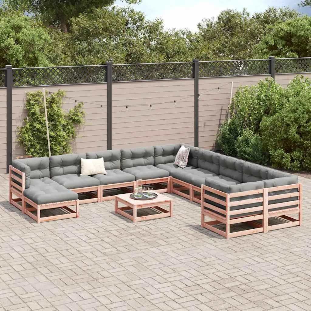 12 Piece Outdoor Sofa Set with Cushions