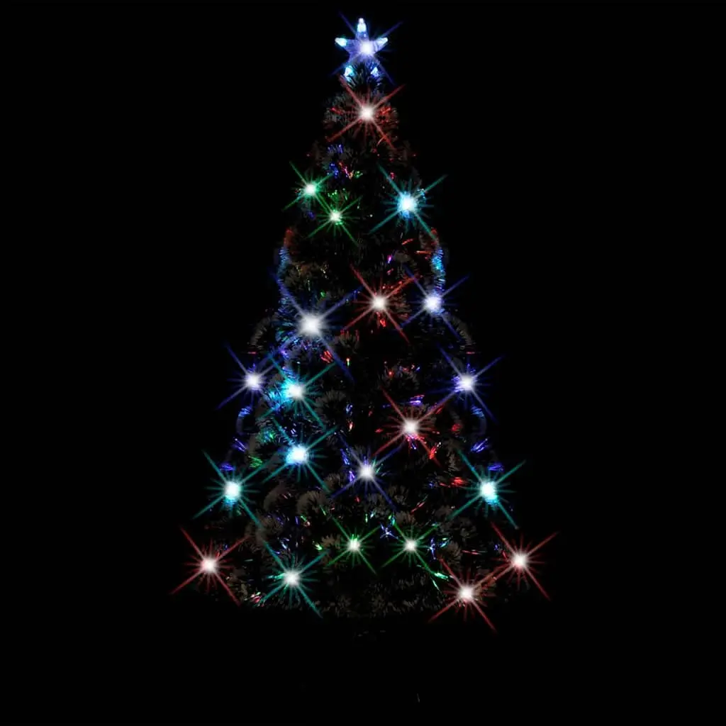 Pre-lit Christmas Tree PVC 180cm Green White with LED Lights