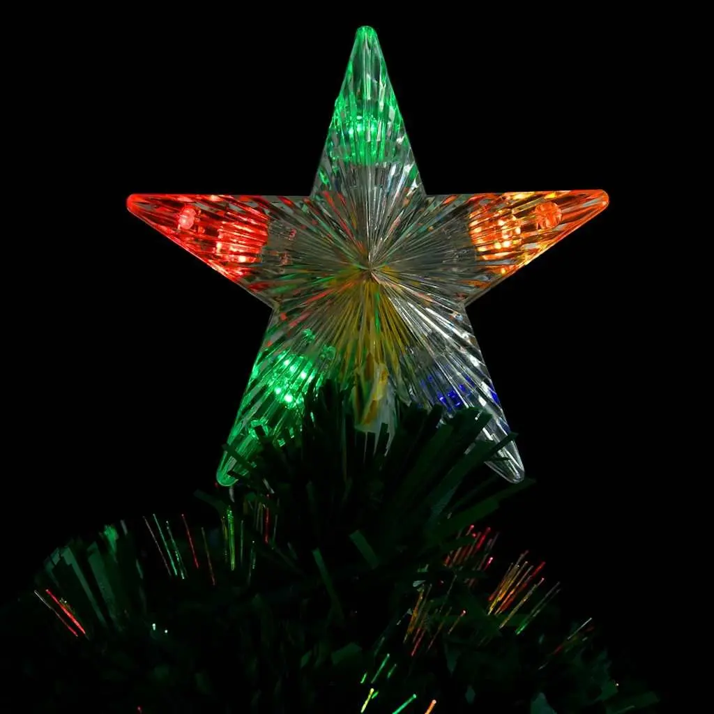 Pre-lit Christmas Tree Artificial Fibre Optic 64cm Green with LED Star Top