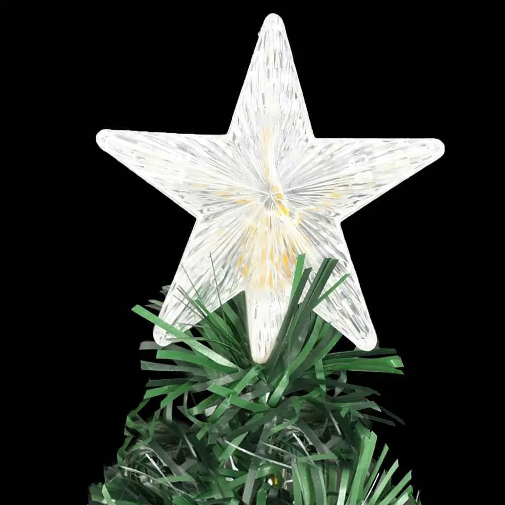 Artificial Christmas Tree Green 120cm Fibre Optic LED Pre-lit with Stand