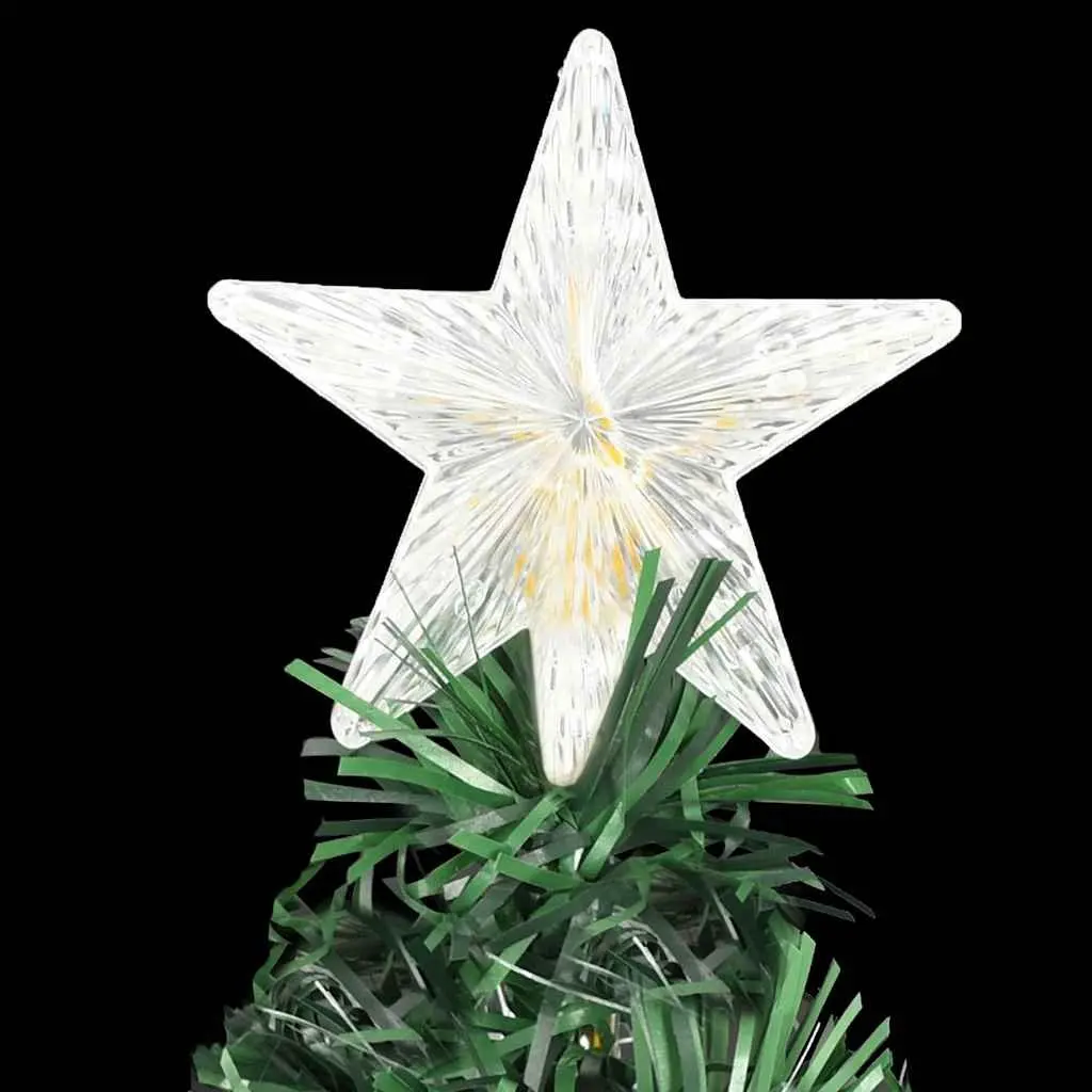 Pre-lit Artificial Christmas Tree 150cm Green Fibre Optic LED Lights with Stand