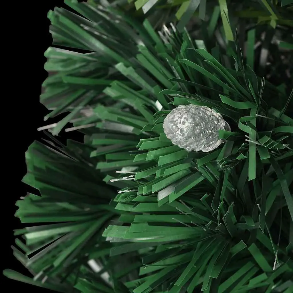 Pre-lit Artificial Christmas Tree 150cm Green Fibre Optic LED Lights with Stand
