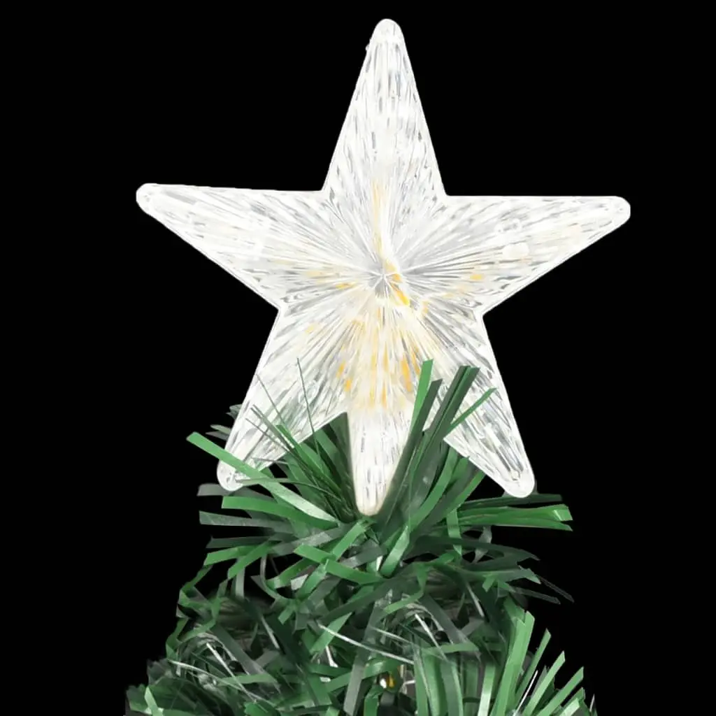 Artificial Pre-lit Christmas Tree 180cm Fibre Optic LED Green