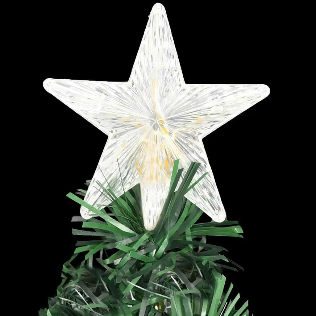210 cm Green LED & Fibre Optic Christmas Tree