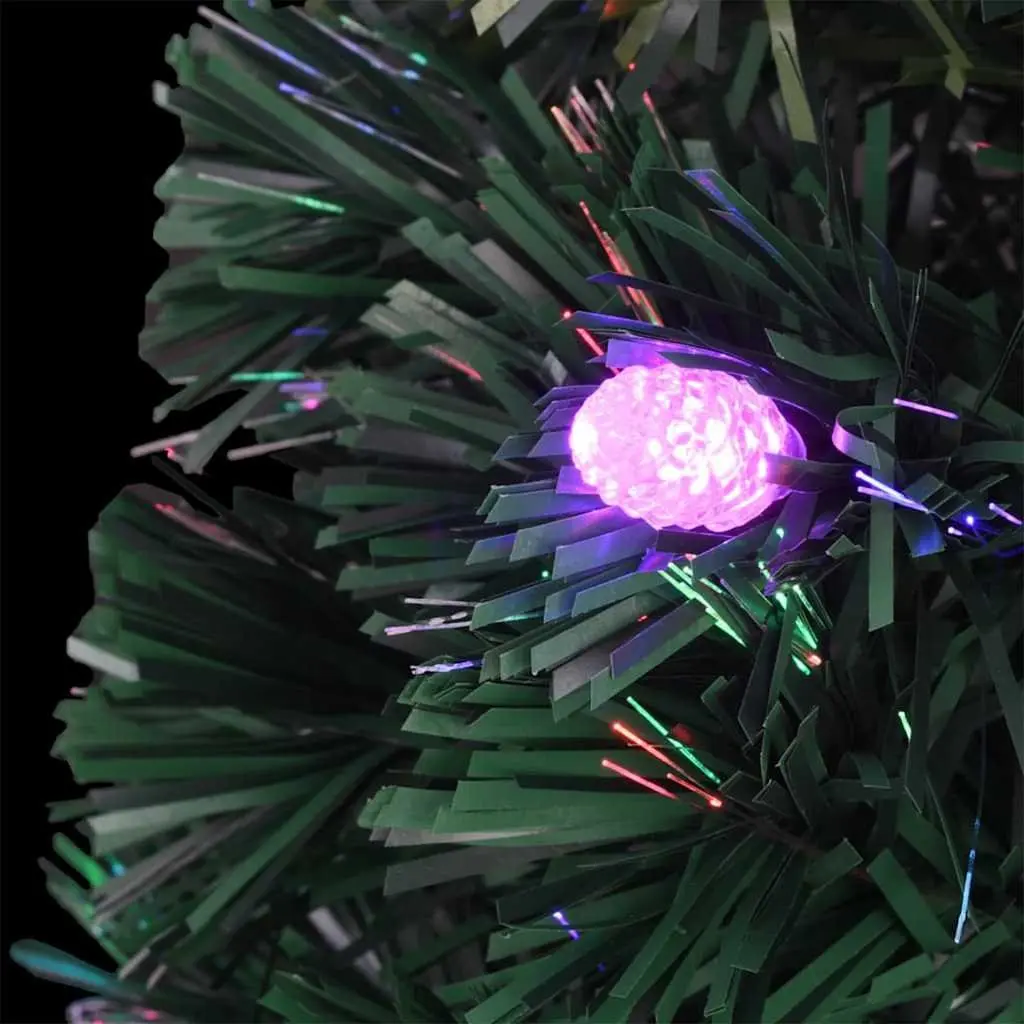210 cm Green LED & Fibre Optic Christmas Tree