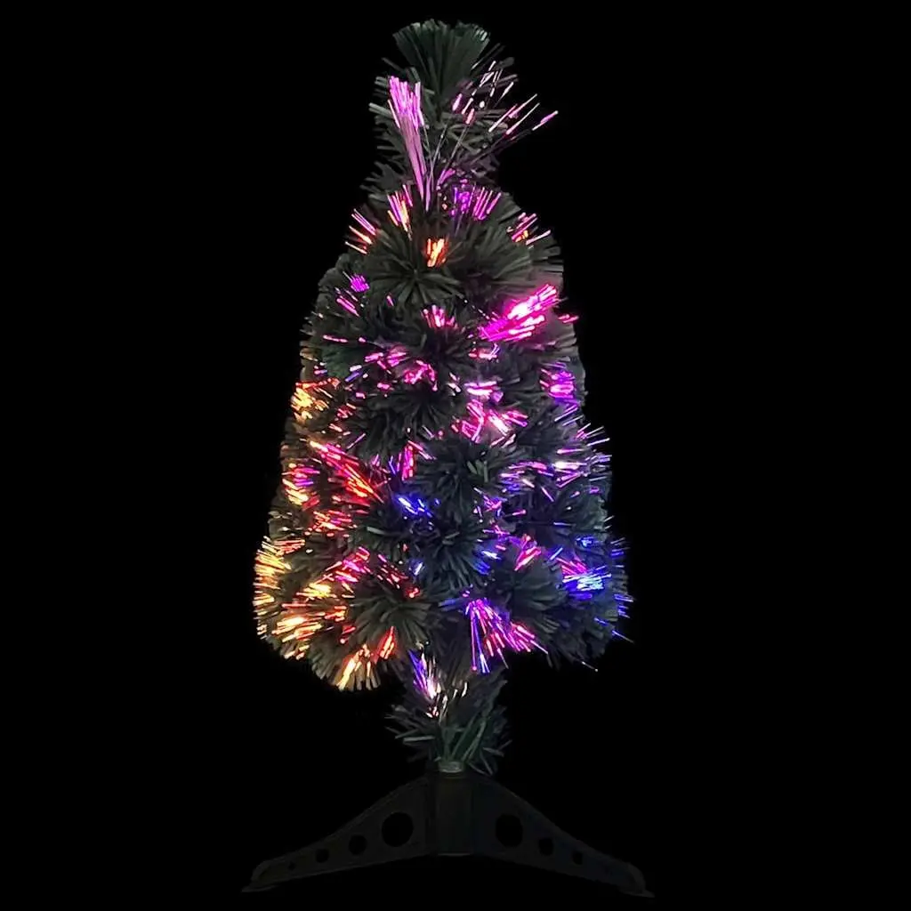 Artificial Christmas Tree Fibre Optic 64cm Black LED Lights
