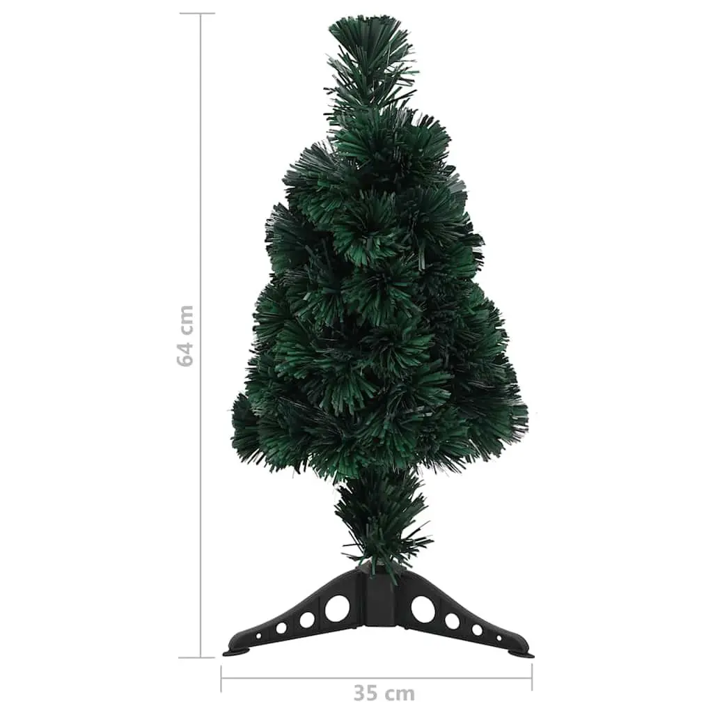 Artificial Christmas Tree Fibre Optic 64cm Black LED Lights