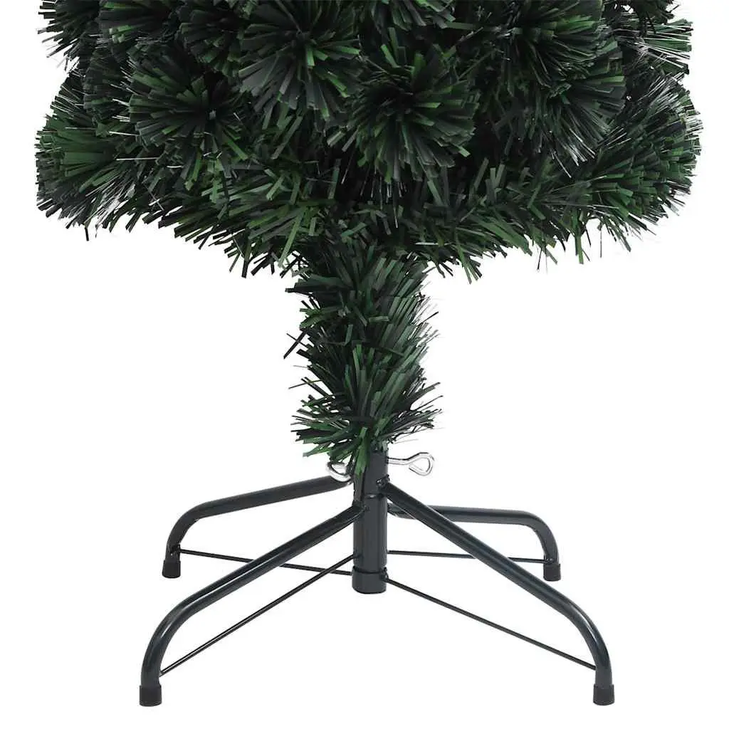 Slim Christmas Tree Fibre Optic Lighting 150cm Black