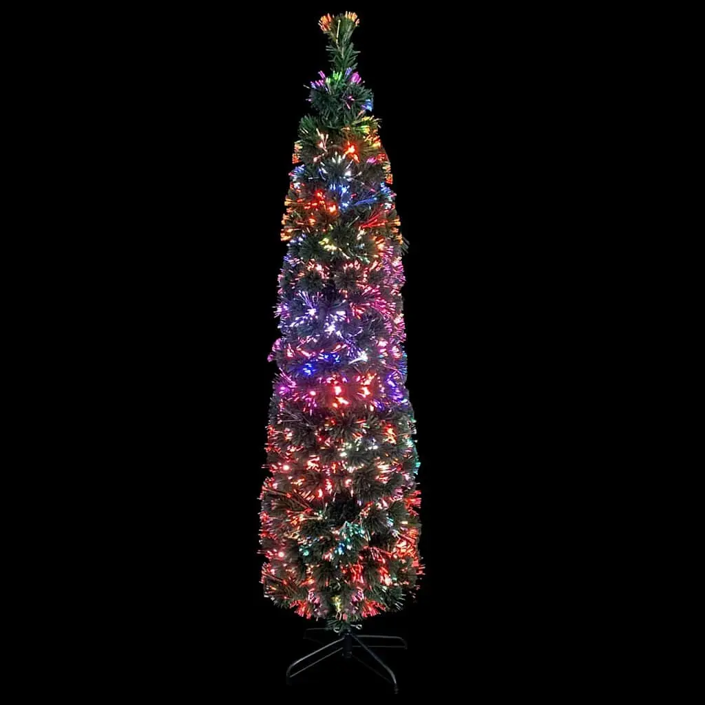 Artificial Christmas Tree Fibre Optic Lighting 240cm Black