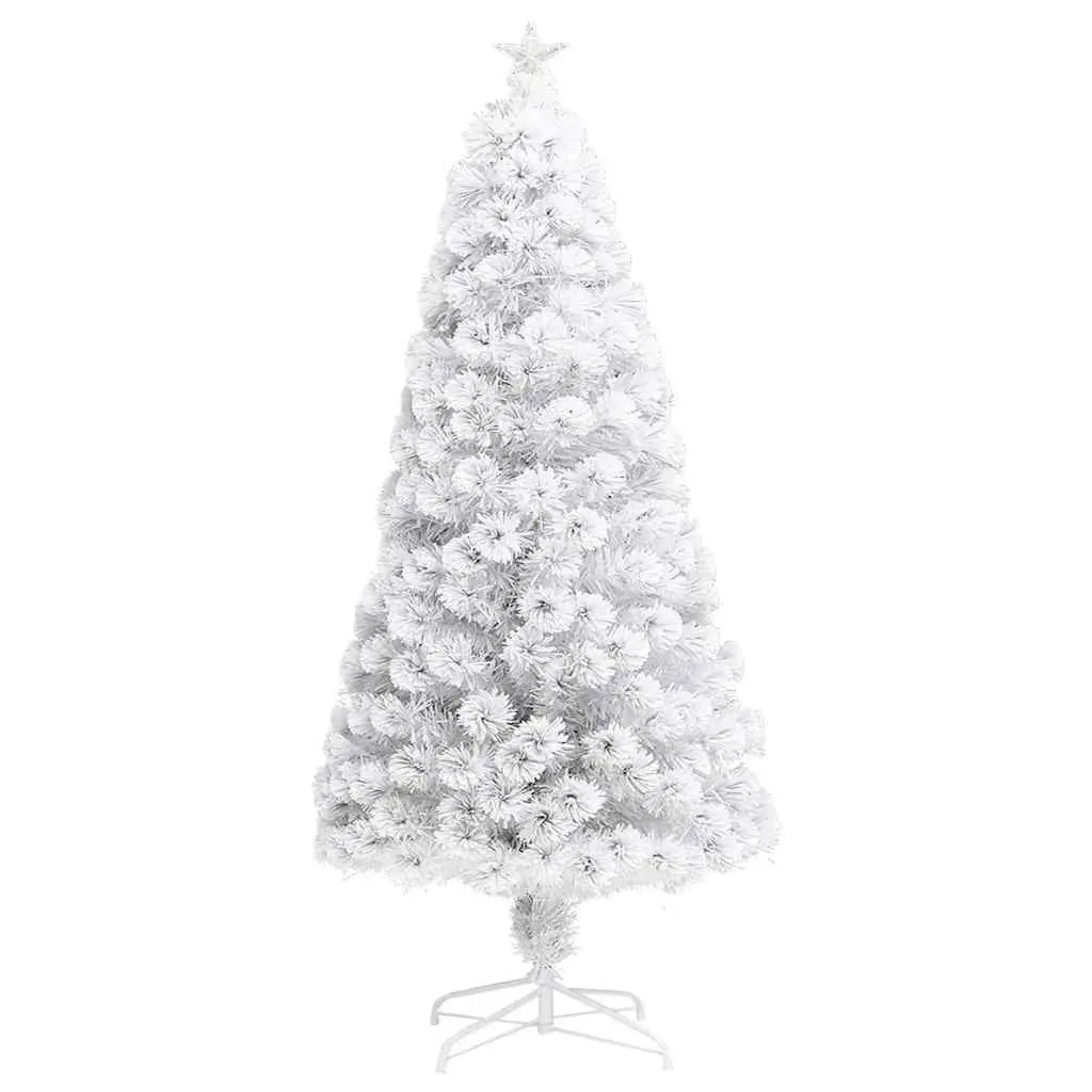 White Artificial Pre-lit Christmas Tree 120cm LED Fibre Optic Festive Holiday