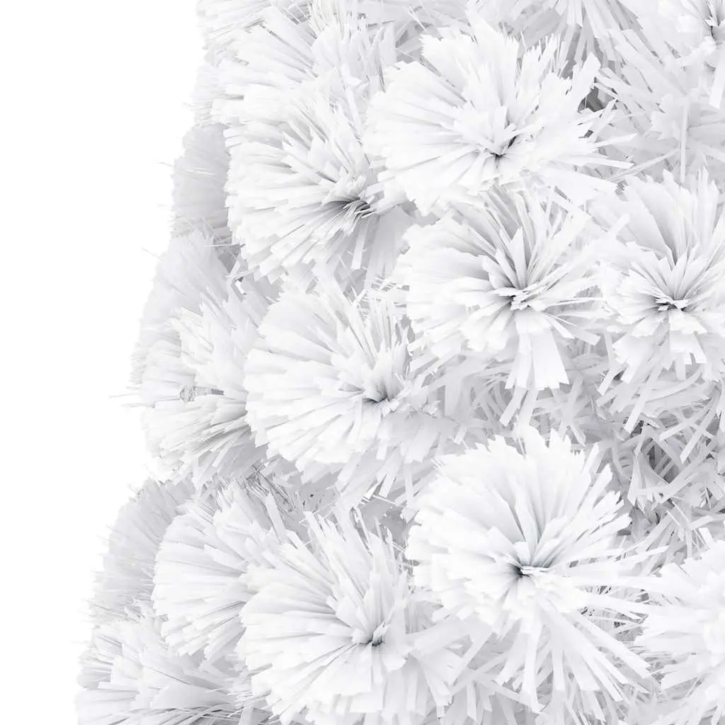 Artificial Christmas Tree PVC Fibre Optic LED 180cm White