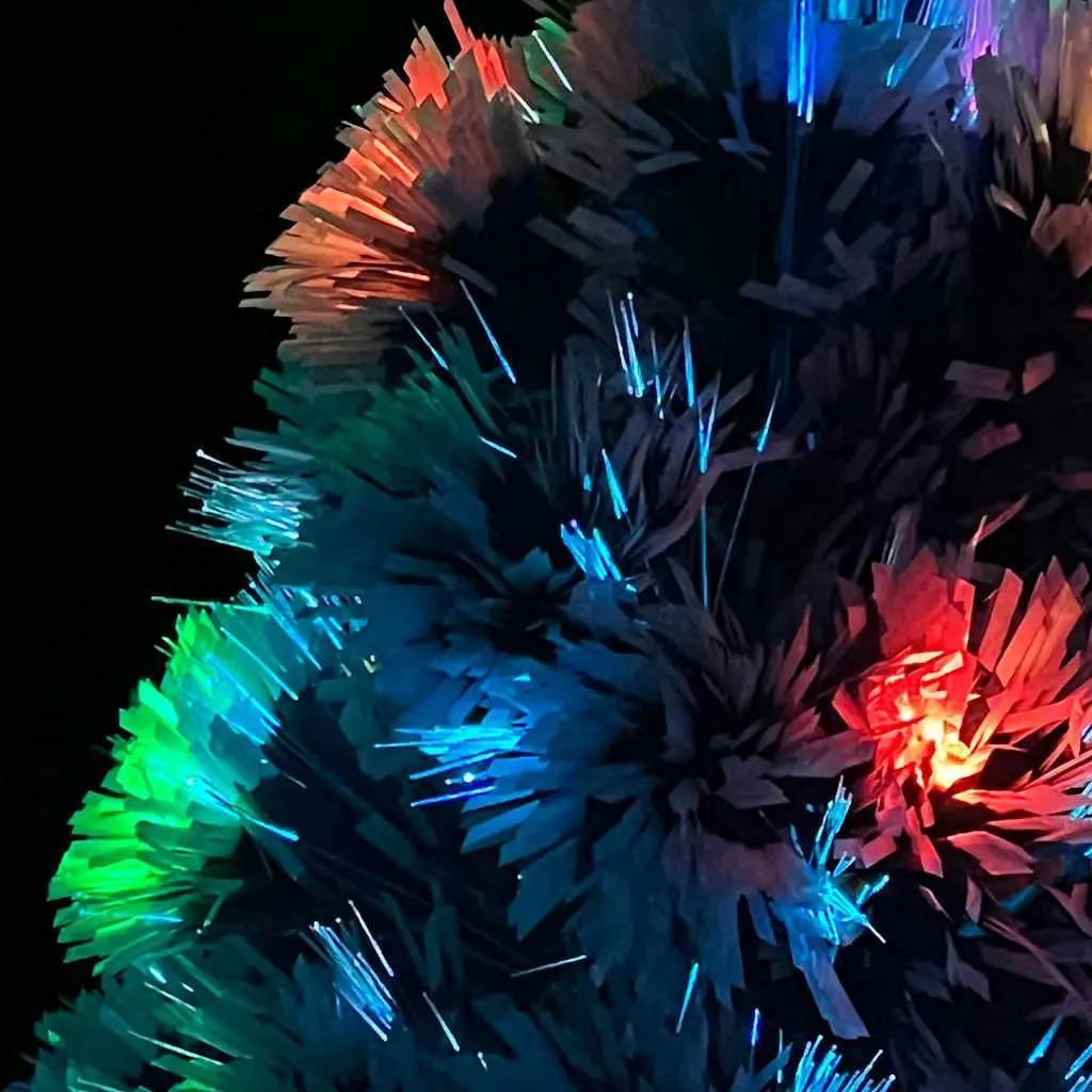 Artificial Christmas Tree Pre-lit Fibre Optic 64cm White