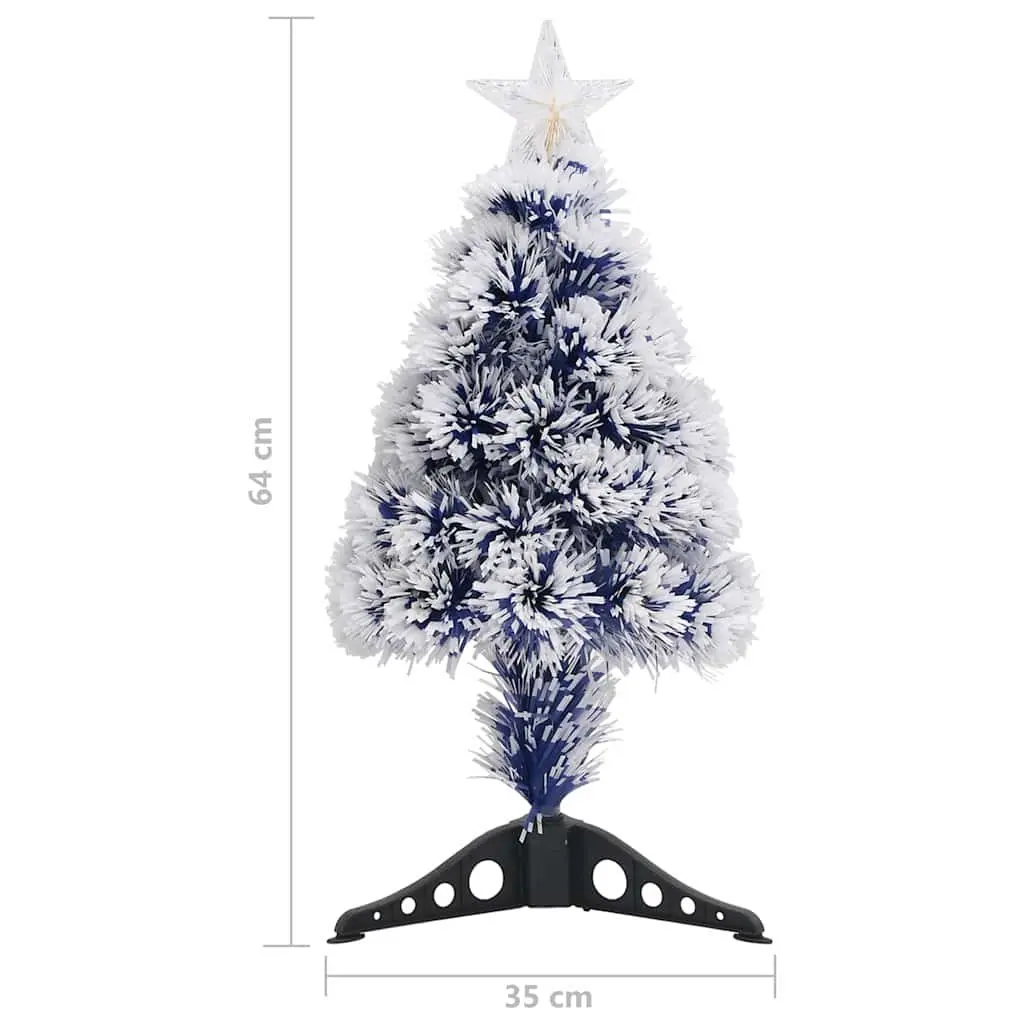 Artificial Christmas Tree Pre-lit Fibre Optic 64cm White