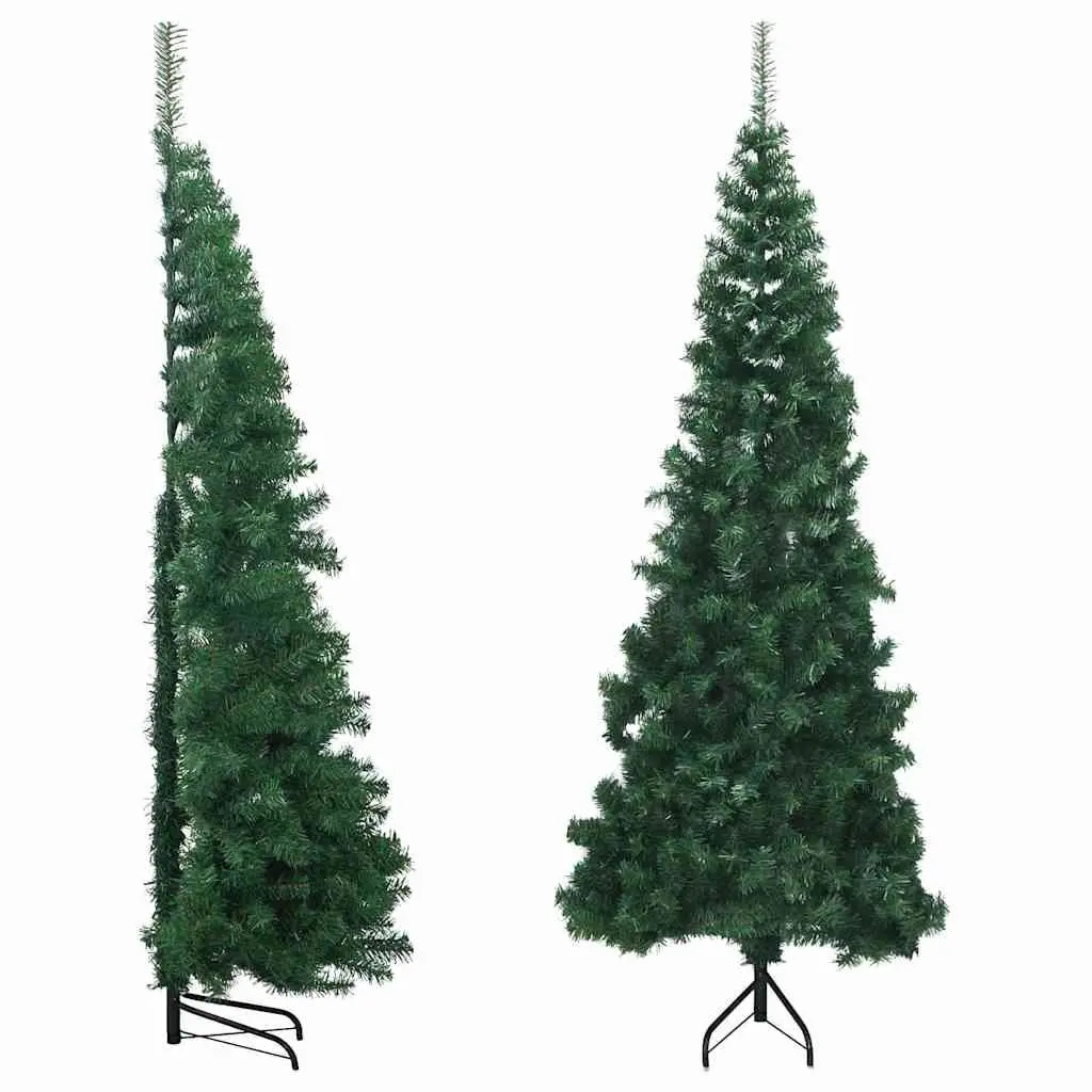 Corner Artificial Christmas Tree Green 180cm PVC Holiday Seasonal Decoration