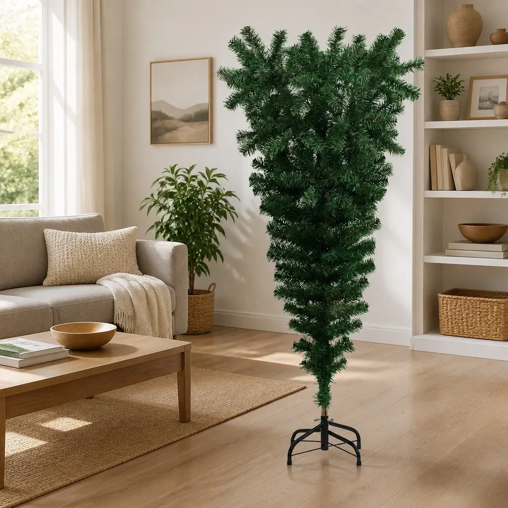 120cm Upside-Down Tree for Holiday Celebrations