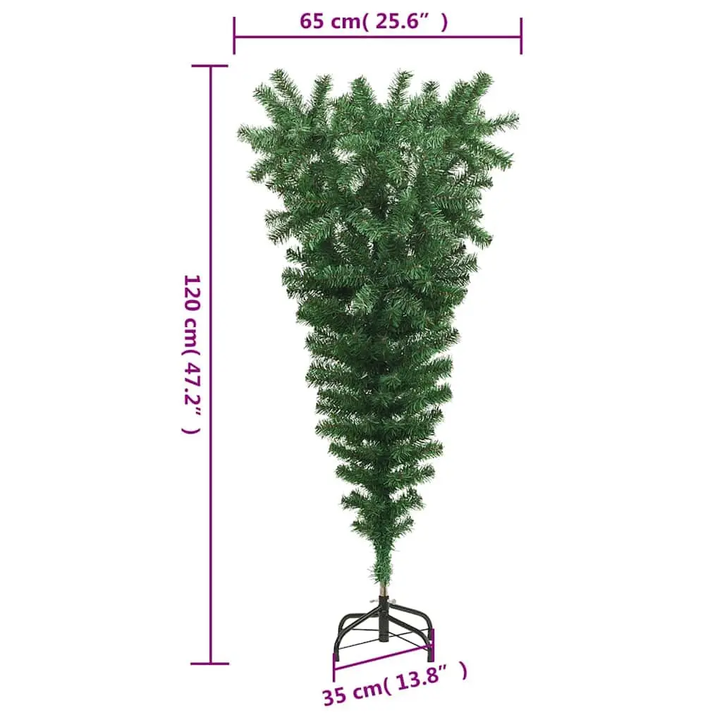 120cm Upside-Down Tree for Holiday Celebrations