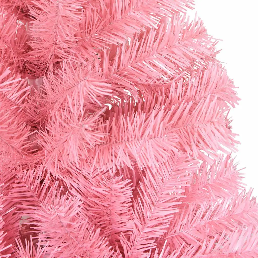 Pink PVC Artificial Christmas Tree 120cm Indoor Seasonal Holiday Home Decoration