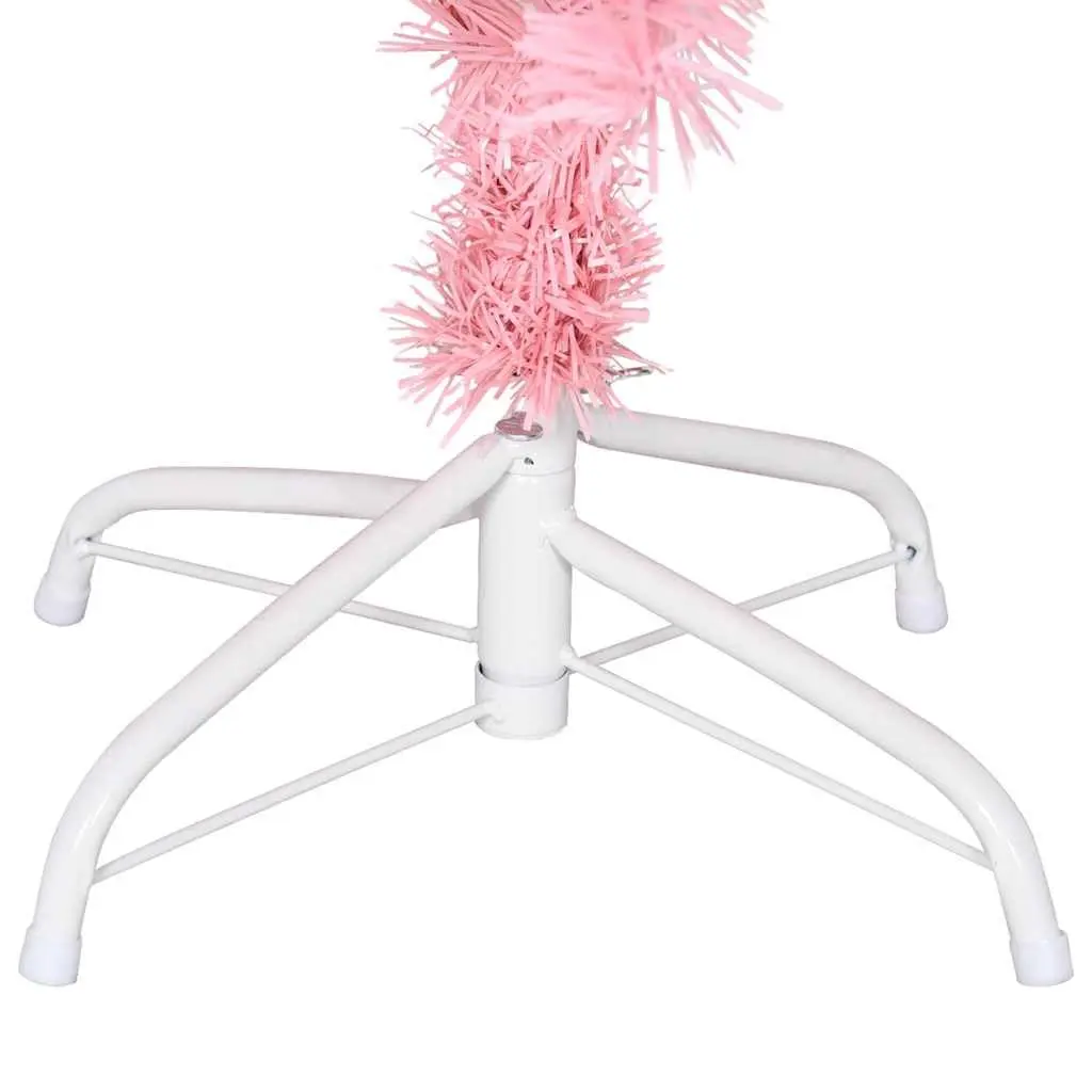 Pink PVC Artificial Christmas Tree 120cm Indoor Seasonal Holiday Home Decoration
