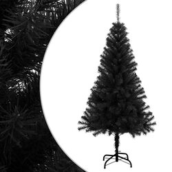 Functional 120cm Black Christmas Tree for Any Space