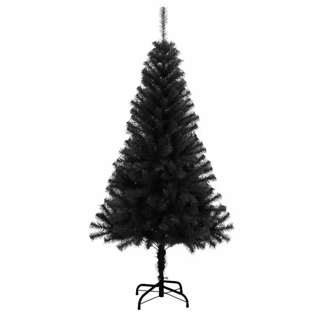 Artificial Christmas Tree PVC 120cm Black Indoor Outdoor