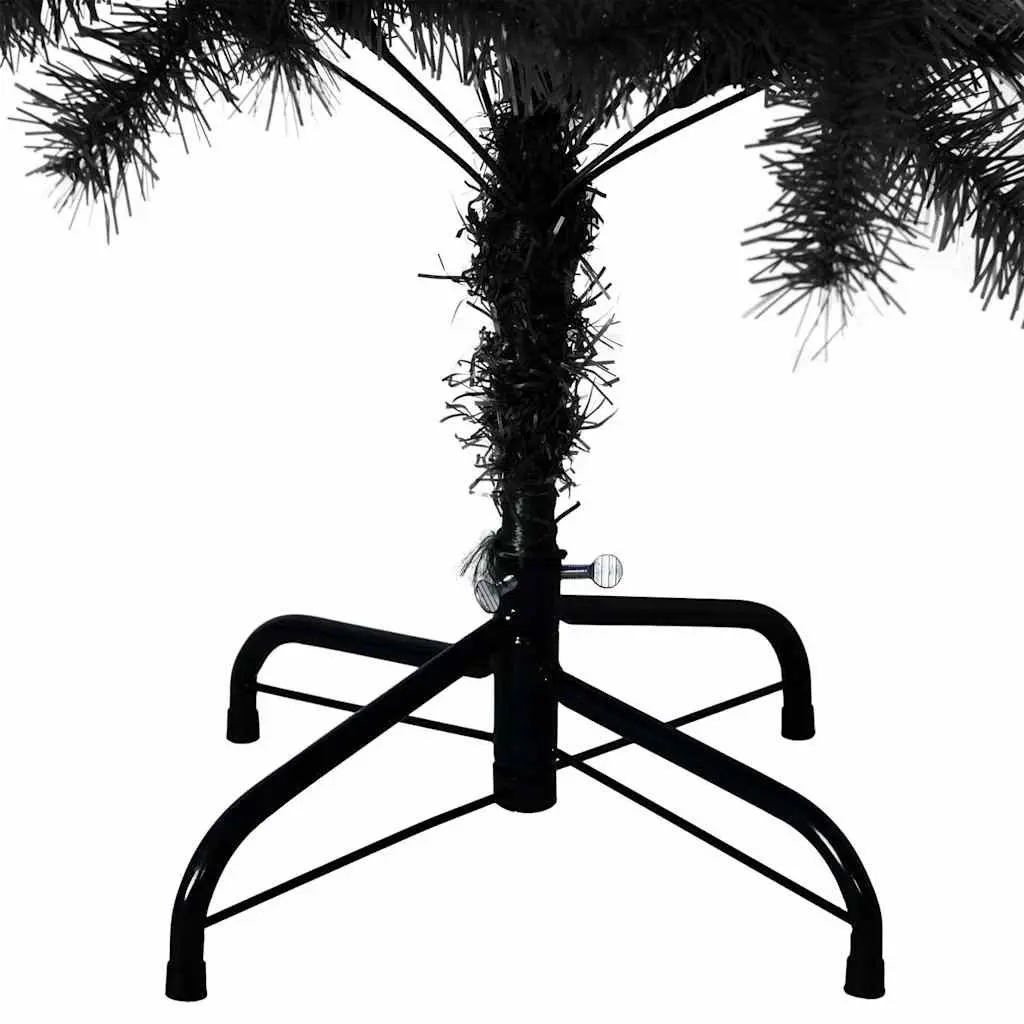 Artificial Christmas Tree PVC 120cm Black Indoor Outdoor